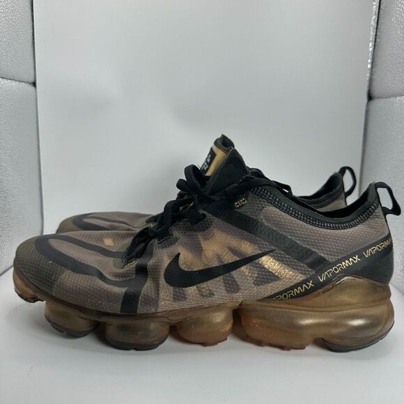 Nike Air VaporMax 2019 Black Metallic Gold Shoes Mens Size 11 Running AR6631-002 main image 2